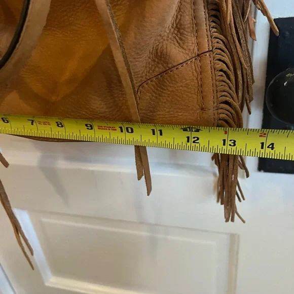 Rebecca Minkoff Tan Leather Fringe Handbag - Picture 5 of 10
